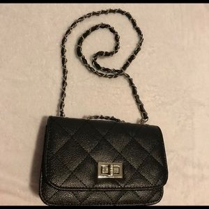 Black cross body purse